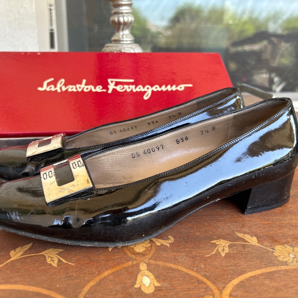 Salvatore Ferragamo With original box patent leather
